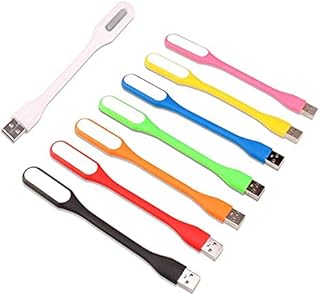 Mini USB LED Light Lamp, USB Light for Laptop Computer Keyboard, Flexible Gooseneck Reading Light, USB Powered LED Light, Portable USB Laptop Light (8-pcs))