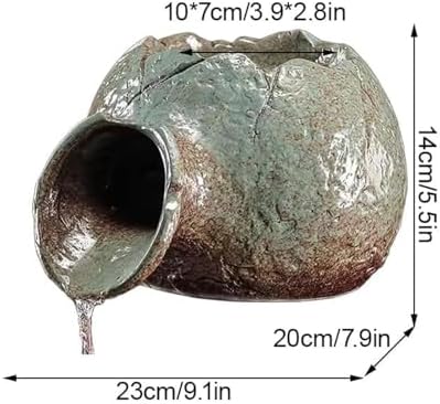 Green Pond Spitters for Small Ponds - Automatic Water Circulation Features, Garden Fish Tank Ornaments, Decorative Spitter Water Fountains for Landscaping