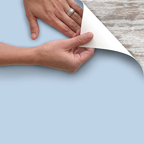 Magic Cover Self-Adhesive Vinyl Shelf and Drawer Liner, 18" x 16', Light Blue