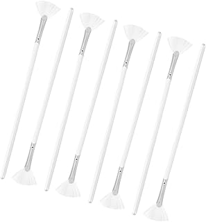 8pcs Facial Mask Brush Set Long Handle Fan Sh...