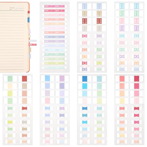 465 Paare Haftnotizen Klebezettel, Haftmarker, Stabile Index Tabs Selbstklebend, Haftnotizen Tabs Pastell, Page Marker, Book Tabs, Annotating Supplies für Notizbücher Kalender Planer Bibelregister