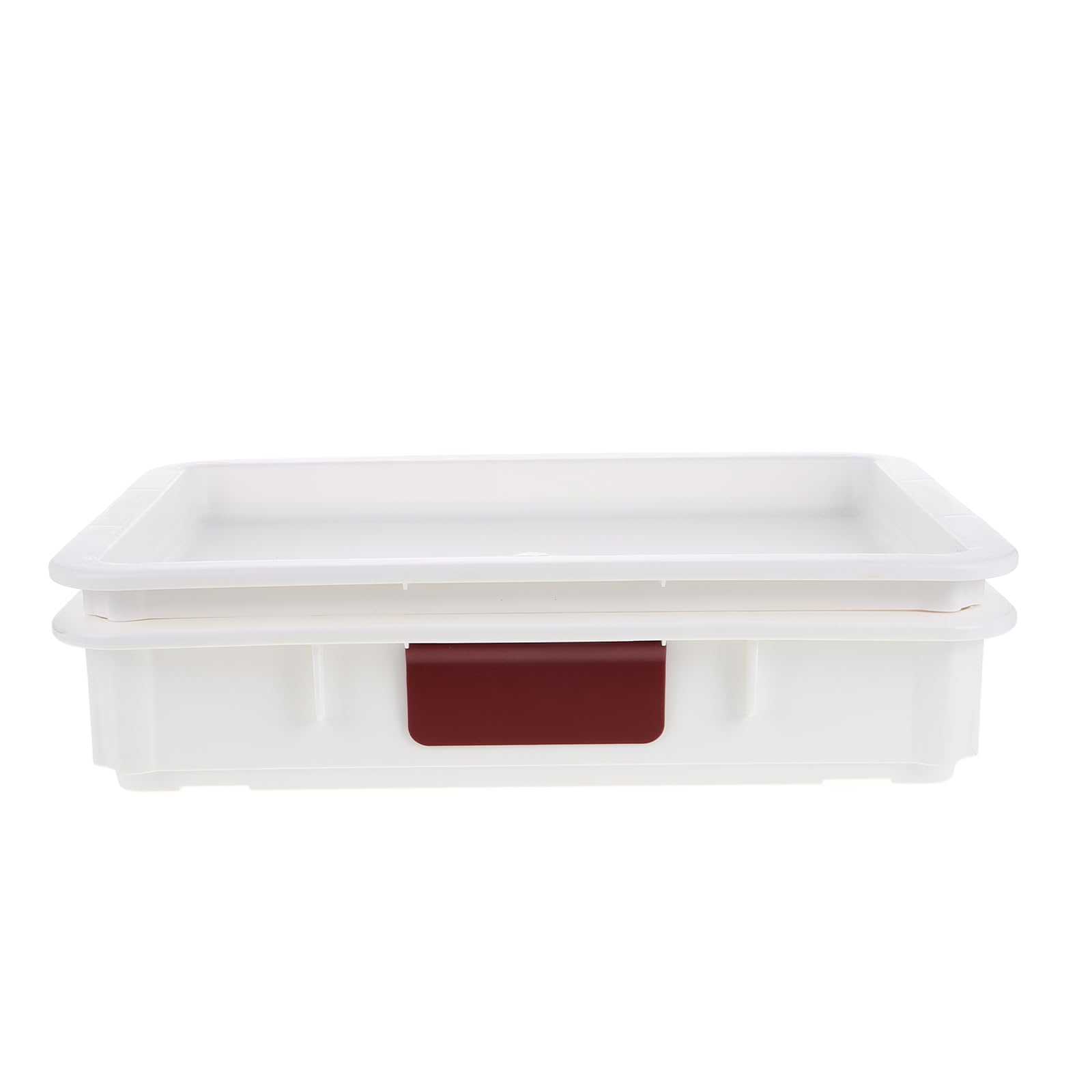 Mikikit Caja De Almacenamiento Soporte Para Masa De Pizza Contenedor De Almacenamiento De Alimentos Bandeja a Prueba De Pizza Encargado Del Tocino Producir El Plastico
