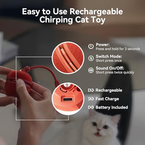 Cheerble Wicked Ball Duo2 – Rechargeable Interactive Dual-Shell Cat Toy — view 4