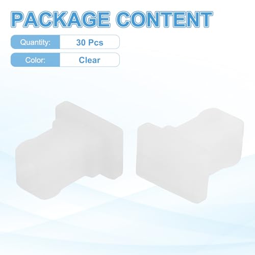 Tapones para conector SC de fibra óptica, 30 piezas miniatura 3