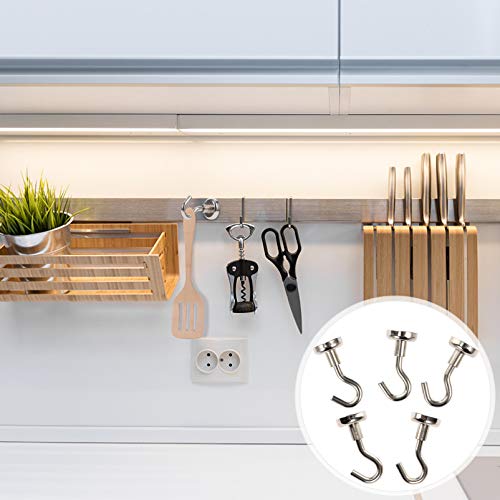 ULTECHNOVO 5Pcs Ganchos de Ímã Ganchos Magnéticos Pesados ??Ganchos de Grinalda de Porta Ponto de In