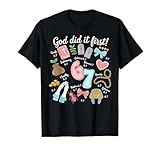 Vintage God Did It First 67 Six Seven Meme Christian Bible T-Shirt