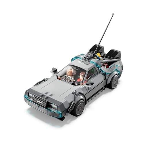 Speed Champions Macchina del Tempo di Ritorno al Futuro Giocattolo - Kit Modellino di Auto con Minifigure di Doc Brown e Marty McFly - Regalo per Bambini, Bambine e Fan del Film da 9 Anni - 77256 - Gadget - Immagine 2