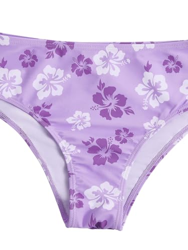 SHENHE Girl's 2 Piece Floral Print High Waisted Bikini Swimsuit Bathing Suit Bikini Sets2