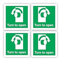 Cartelli Push Pull Autoadesivi Per Porte - 4 Pezzi Formato Misto, Vinile Lucido Rimovibile - Foto 10