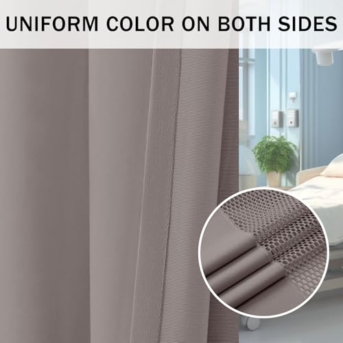 ABBRIGE Flame Retardant Hospital Curtain Hanging Medical Privacy Room Divider Cubicle Curtains for Room Separation - Meets for Fire Retardant Testing According to NFPA-701 (1 Panel, Grey, 12x8ft) by ABBRIGE - Used condition - Image 5