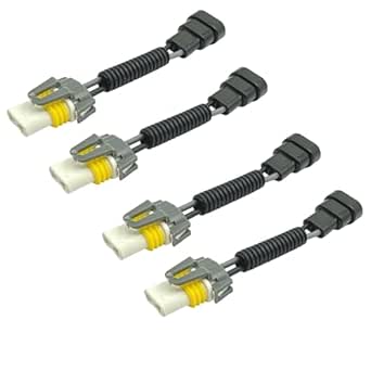 2pcs 9005 9006 Headlight Bulb Socket Adapter Female Connector - Foto 4