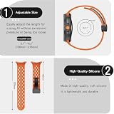 WoPail Silikonowe paski do Samsung Galaxy Watch 8 40 mm, 44 mm, bez szczelin, miękkie, oddychające, sportowe, magnetyczne, regulowane, silikonowe bransoletki do Samsung Watch 8 Classic 46 mm, szare