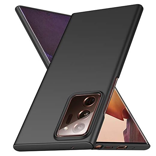 YIIWAY Samsung Galaxy Note 20 ultrafodral, svart ultratunt skyddsfodral hårt skal för Samsung Galaxy Note 20 Ultra 5G YW41607
