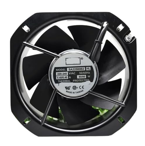 Ventilateur axial SA22580B2 à haut rendement 0.40A 80W diamètre 225mm