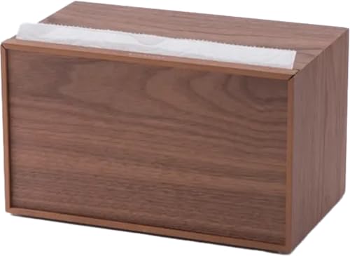 卓上型 キッチンペーパーケース (ラージサイズ)ウォールナット/ペーパーホルダー キッチン 収納 片手 ケース 木製 タオル 吸水紙 コストコ 家事