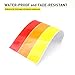 MOCHENT 2 Pcs Classic Retro Tri-Color Stripe Decal Sticker for Toyota Tacoma 4Runner Tundra Rav4 Accessories, Grille Fender Hood Side Skirt Bumper Side Mirror Dashboard Decoration (Red/Orange/Yellow)