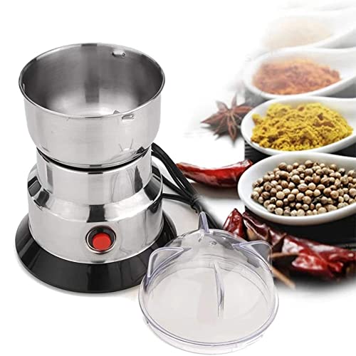 MNSSRN Grinder per caffetteria, smerigliatrice in Acciaio Inossidabile, smerigliatrice per Grana elettrica per caffè, smerigliatrice a Secco Lama in Acciaio Inox, macinino da Dado per la casa