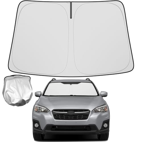 Hugeek Windshield Sun Shade Compatible for Subaru Crosstrek 2026 2025 2024 2023 2022 2021 2020 2019 2018 Accessories Sunshade Shield Protector