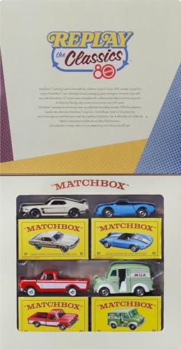 Matchbox Mattel 80 Aniversario 4-Pack Coches y Camiones 1:64 miniatura 2