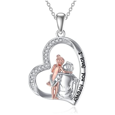 Collier Père Fille en Argent Sterling - enjoylifecreative Cover