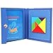 Hölzerne Tangram-Puzzle-Magnet-Tangram-Puzzle-Puzzle-Puzzle-Montessori-pädagogisches Spielzeug für Kinder, für Kinder, um mit zu Spielen
