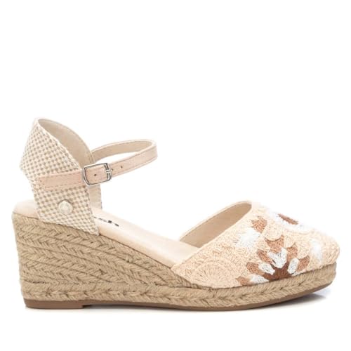 Espadrilles femme beige REFRESH 17264003, look mode décontractée pour vos sorties d'été