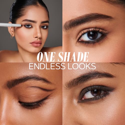 Image of SIMPLYNAM Ultimate Kajal | 1 Stroke Intense Color Payoff | Water Resistant | Long-Lasting & Smudge-Proof | Safe for Sensitive Eyes | 7X More Product | In-Built Sharpener & Smudger | Intense Brown