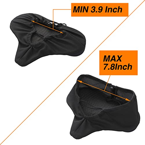 Super Wide Bike Seat Cover 13.5" * 10.5" for YLG Giddy UP Saddle Memory Foam Waterproof Most Comfortable Bicycle Saddle Pad - Thumbnail 5