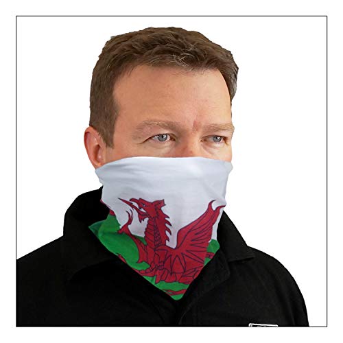 Lomo - Gorro de Punto con diseño de Bandana, Wales