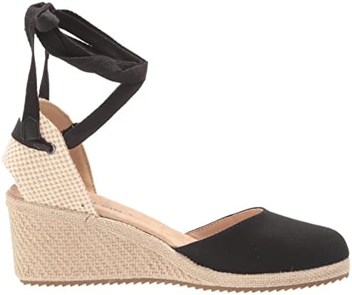 Anne Klein Women's Zia Wedge Sandal, Black, 11 | Image 5