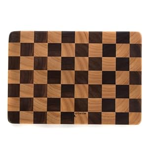 MACKENZIE-CHILDS Check Chop Board, Countertop Cutting Board, Small Wooden Board for Kitchen