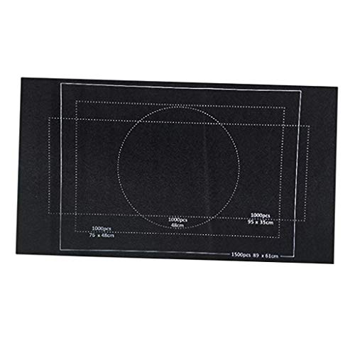 LEIPUPA Puzzle Roll Up Mat Playground Store and Transport Jigsaw Puzzles Up to 1500/2000/3000 Pieces - 1500 Black