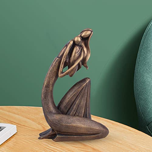 Bothyi Estatueta De Mãe E Filhos Estatueta Mãe Segurando Filho Enfeites Das Mães Estante De Escritór