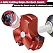1 Inch PVC Pipe Reamer with Triple Blade, PVC Socket Saver Fitting Saver with 1/4-Inch Hex Shaft, Plastic Pipe Fitting Reamer Plumbing Tool for Sch.40 CPVC ABS Socket Hub,Fit Standard 1/2