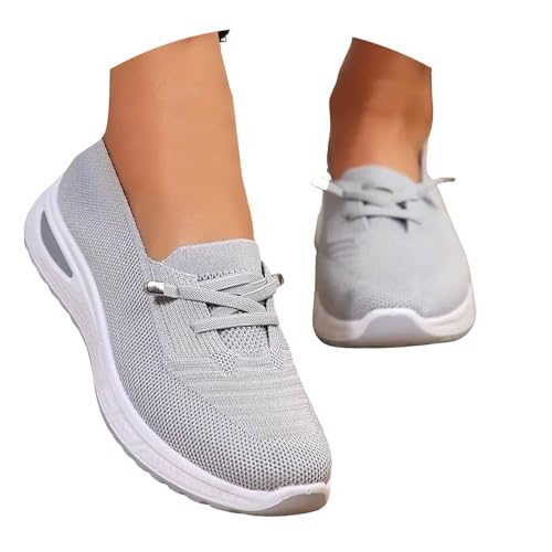 Orthopedic Shoes for Women,Women's Soft Sole Mesh Comfort Wedge Sneakers Arch Support 2025 Tennis Breathable Comfortable Summer Knit Fashion Sneakers Lightweight Non Slip Footwear Walking Sneaker4