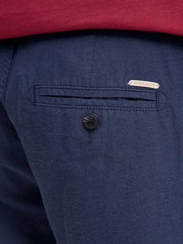 JACK & JONES Herren Chino Shorts Verjüngt Chino, Navy Blazer,XL – Ansicht 6