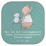 Mr. & Mrs. Panda Glasuntersetzer Tierheilpraktiker Humor - Geschenk, Akupunktur Tiere, Berufsprodukte, handgefertigte Geschenke, Kräuterheilkunde