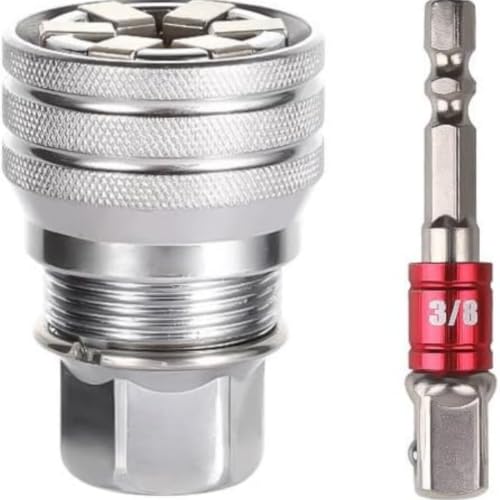 Universal Socket Wrench - multi-function Universal Socket Wrench Tool Universal Socket Tool for 3/8 Drive Ratchet Torque Wrench & Power Drill (1)