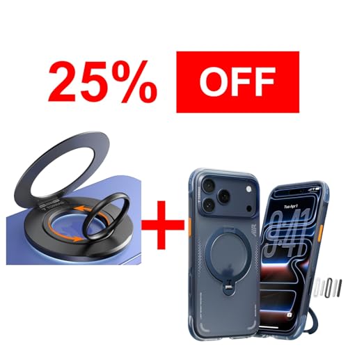 TORRAS Magnetic Stand Case & Magnetic Phone Grip Ring Holder Kickstand