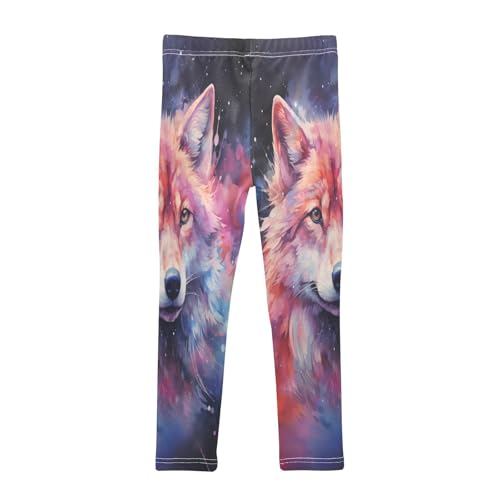 Toddler Girls Leggings Printed Yoga Pants Leggings One Wolf for Kids2