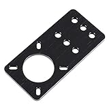 Größe: ca. 39.5x82x3mm AGiao dauerhaft 1pcs 3D-Drucker Aluminiumplatte Schrittmotor-Montageplatte befestigt Plattenhalterungsplatte Komponenten