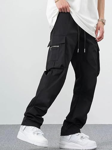 Image of DEEMOON Men's Cargo Pants Outdoor Hiking Multi-Pocket Utility Long Trousers | Men's Cargo