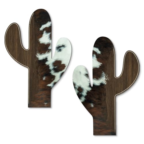 Putuo Decor Cactus Wall Decor Set of 2, Western Farmhouse