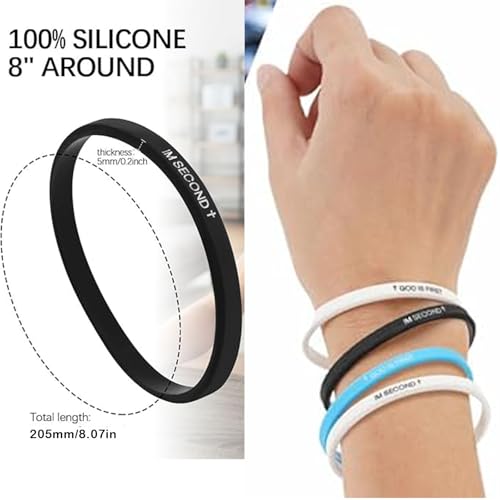 God Is First Silicone Bracelet – Christian Wristbands with Cross and Bible Verse – Inspirational Faith Gift for Men, Women, and Youth2
