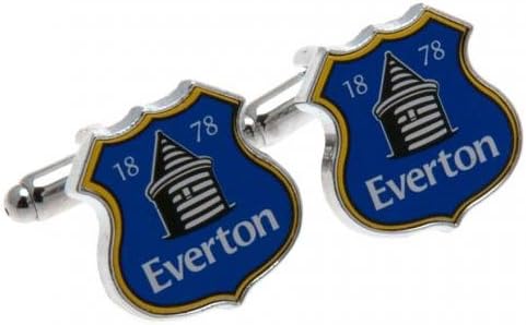 Everton F.C. Cufflinks- colour crest cufflinks- approx 20mm x 18mm- in a gift box- Official Football Merchandise