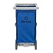 Dryser Commercial Janitorial Cleaning Cart on Wheels - Housekeeping Caddy with Shelves and Vinyl Bag