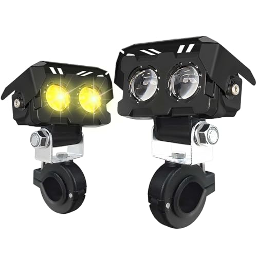 Listado de Auxiliares los 10 mejores. 45 AUTOFAST 65w Luces para Moto, 6500k 8000LM Faros Auxiliares Para Moto,Luz Antiniebla Motocicleta, Exploradoras Para Moto, Faro Led Para Moto Con Lente,Faros De Intermitentes para...