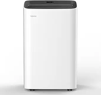 Toshiba PX0611CWRUFR 6,000 BTU (10,000 BTU ASHRAE) 115-Volt Smart Wi-Fi Portable Air Conditioner for Up To 250 Sq. Ft. - Certified Refurbished