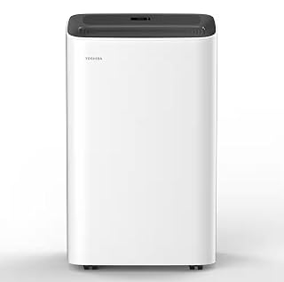 Toshiba PX0811CWRUFR 8,000 BTU (12,000 BTU ASHRAE) 115-Volt Smart Wi-Fi Portable AC, Cools & Dehumidifies Up To 350 Sq. Ft. - Certified Refurbished - Amazon product rated Grade A