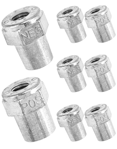 QWORK Car Positive Negative Battery Post Terminal 4 Pair Zinc Alloy Battery Adapter 3/8 Female Stud Adapter